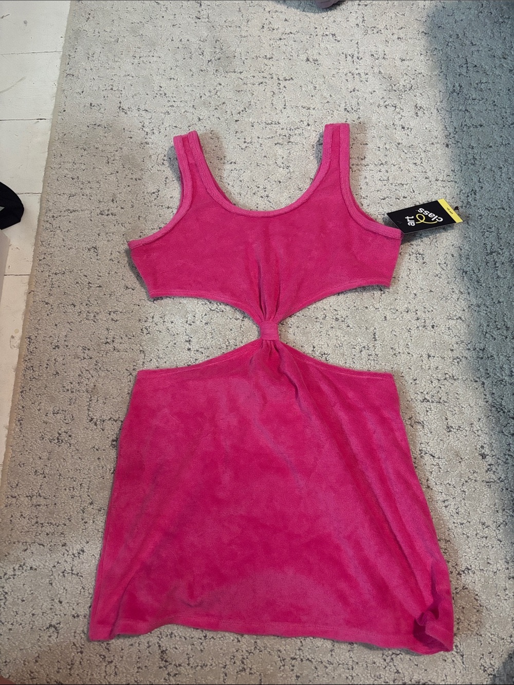 Hot pink swimsuit cover up